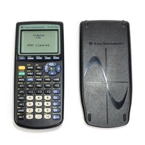 Texas Instruments TI-83 Plus graphischer Taschenrechner mit Deckel funktioniert - Bild 1 von 8