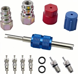 R12 to R134A AC Retrofit Fitting Adapter Kit, Conversion Adapter- A - Bild 1 von 6