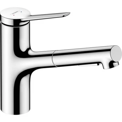 hansgrohe Zesis M33 150 Küchenarmatur 74800000 Ausziehbrause, 2jet, chrom - Bild 1 von 4