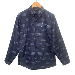 Camisa De Colección Y2k Rocawear Hombres XL Abotonada Estampado En Todas Partes Hechizo Hip Hop Años 90 - Imagen 1 de 16