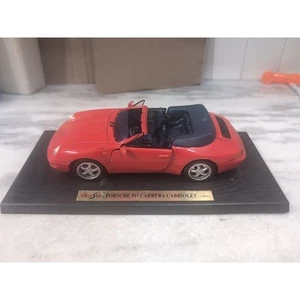 Maisto 1994 Porsche 911 Cabriolet Red 1:18 Model Car, No Box, Damaged, Diecast - Picture 1 of 4