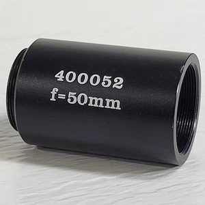 400052 f=50mm Microscope Concave Objective Ocular Optical Lens 25mm Thread Base - Picture 1 of 8