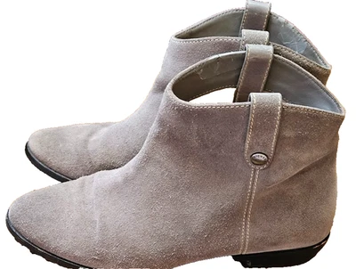 Michael Kors Mujer Cuero Gamuza Botines Gris Vaquero Western Festival talla 6 Foto 1 de 4