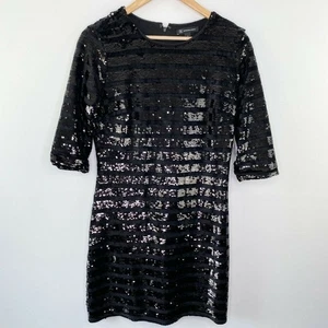 INC International Concepts Etuikleid schwarz Pailletten Größe S Neu mit Etikett Party Cocktail - Bild 1 von 11