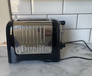 Dualit 2-Slice Lite Toaster Black & Stainless Steel DLT2Pa - Picture 1 of 7