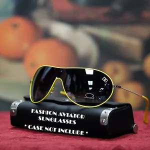 OCCHIALI DA SOLE SOTTILI DG UNISEX VINTAGE NEON AVIATOR TONALITÀ SPORTIVE GUIDA RAVE ESTATE - Foto 1 di 8