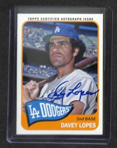2014 Topps Heritage Real One Autographs #ROA-DLO Davey Lopes