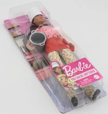 MATTEL NEW Barbie You Can Be Anything Pasta Master Chef Italian Career Doll