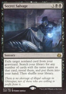 4X SECRET SALVAGE 071/184 AETHER REVOLT MTG MAGIC LP X4 - Imagen 1 de 1