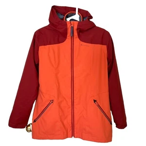 Decathlon Quechua Girls Orange 3 in 1 Waterproof Hiking Jacket Zip Up size 14 - Picture 1 of 9
