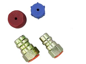 Retrofit Anschluss R134a Adapter Set Klimaanlagen Umrüstsatz R12 auf R134a - Picture 1 of 5