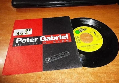 PETER GABRIEL In your eyes GENESIS 7" SPAIN PROMO SINGLE VINYL UNIQUE COVER RARE - Image 1 of 2