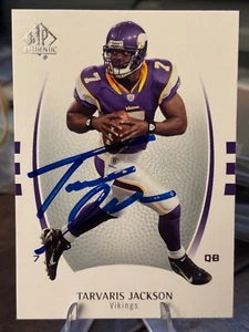 2007 SP Authentic #86 Tarvaris Jackson Autographed w/ COA - Picture 1 of 2