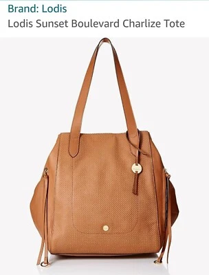 Bolso de Mano Convertible Lodis Sunset Boulevard Charlize Cuero Caramelo Nuevo con Etiquetas RET 368 RFID Foto 1 de 4