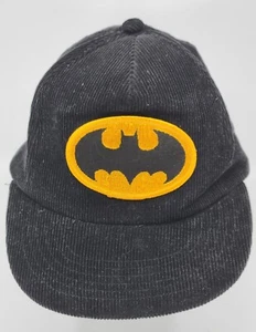 Vintage Batman 1964 DC Comics Black Corduroy Snapback Cap Hat - Picture 1 of 5