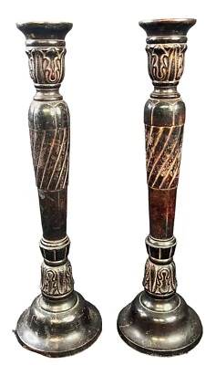 Set of 2 Southern Living at Home 14.75" Garrity House Candle Sticks Holders - Image 1 of 3