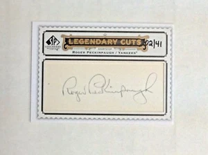 2009 SP LEGENDARY CUTS BASEBALL ROGER PECKINPAUCH AUTOGRAPH CARD #LC-262 #02/41 - Picture 1 of 2