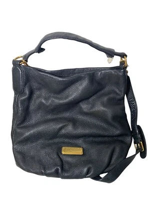 Marc by Marc Jacobs New Q Hillier Hobo Black Leather Bag READ - Image 1 of 4