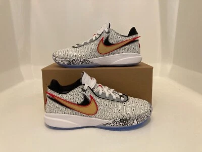 5.5 Men/7 Women- Nike Lebron 20 XX The Debut White Black Basketball Shoes DJ5423 - Image 1 of 4