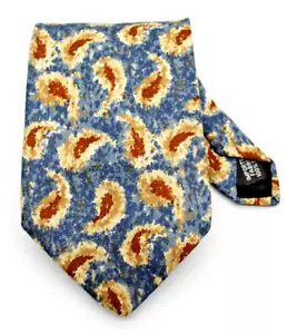 Geoffrey Beene Krawatte - blau/orange/rot Paisleys - 100 % Seide - USA - 56,5" - Bild 1 von 4