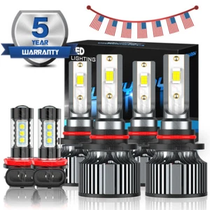 For 2013-2015 Toyota RAV4 Combo LED Headlight High/Low + Fog Light Bulb Kit M9 - Picture 1 of 20