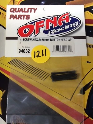 OFNA 94032 Hex Buttonhead Screws: {3x30MMx4pc.} NewInPack USA Shipped - Image 1 of 3