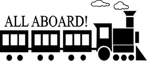 Calcomanía de vinilo para tren de placas - Imagen 1 de 2