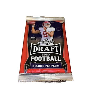 2023 Leaf Draft Football-5 Card Pack-Factory Sealed-Free Shipping!!! - Picture 1 of 4