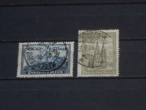 DR 1923 - Wartburg und Kölner Dom - ANK 261+262 - o - Bild 1 von 1