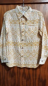 New boutique brand Poppet & Fox Zion mustard yellow collared shirt,8 years,NWT - Picture 1 of 2