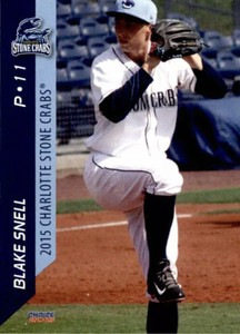 2015 Charlotte Stone Crabs Choice #22 Blake Snell Card