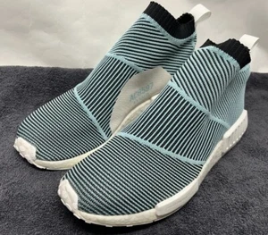 Adidas Mens Size 12 Blue NMD CS1 Parley Primeknit Trainer Athletic Shoes - Picture 1 of 8