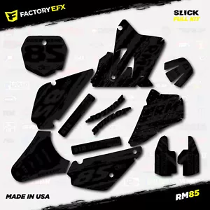 Blackout Slick Racing Graphics Kit fits Suzuki RM85 01-21 Plates RM 85 Decal - Foto 1 di 5