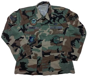 U.S. AIR FORCE Combat Coat Markley Patch Pacific Prime Ribs Woodland Camo Medium - Picture 1 of 10