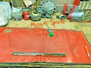 MG Midget, Austin Healey Sprite, Left Door Window Glass, Triplex, Original,  !! - Picture 1 of 12