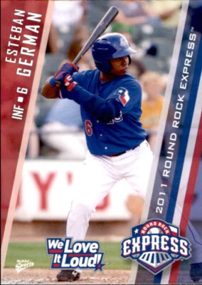 2011 Round Rock Express Multi-Ad #16 Esteban German Dominican Republic DR Card - Image 1 of 2