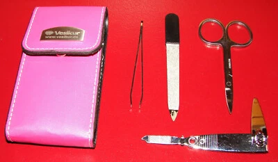 Maniküre  Set  4  Teilig  Reiseset   Nagelpflegeset   NEU - Bild 1 von 3