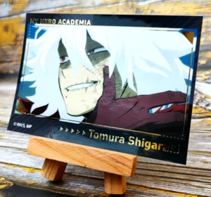 Tarjeta adhesiva Tomura Shigaraki - My Hero Academia lámina dorada - Japón - Imagen 1 de 4