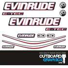 Evinrude 30hp ETEC / E-TEC outboard engine decals/sticker kit - AU $ 67.20
