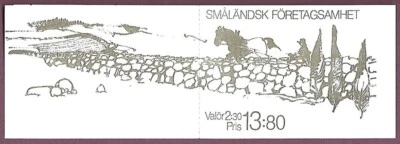 SWEDEN 1989 Stamp Booklet 1760a Värnamo Älmhult Huskvarna Åfors Gnosjö Jönköping - Image 1 of 4