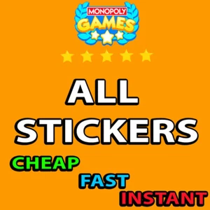 Monopoly Go Stickers Chep Fast  ⭐1 - 5⭐ Stickers  💨 Cheap - Picture 1 of 1