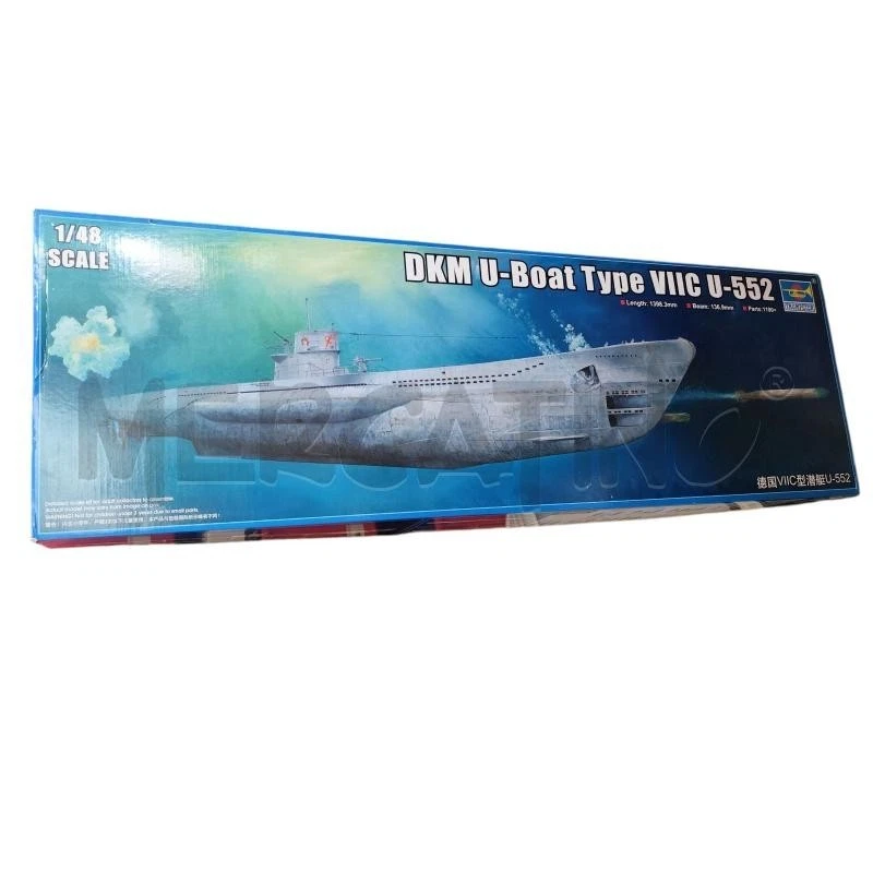 Submarino DKM U Barco Tipo VIIC U 552 Trompetero Modelo 1/48 Nuevo Con Caja Foto 1 de 3