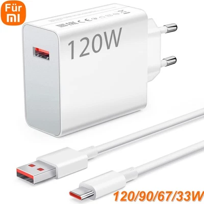 120W/67W/30W/90W Schnell Ladegerät Netzteil USB-C Kabel Redmi Note Für XIAOMI - Bild 1 von 4