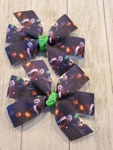 Set of two Halloween Bows Jack Skellington Bows - Picture 1 of 1