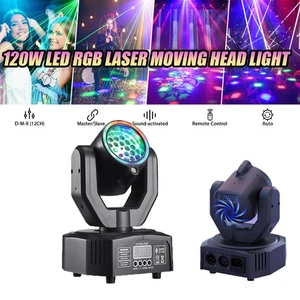 120W LED Moving Head LightBeam Multi Pattern Auto Sound Active Mode DMX - Picture 1 of 9