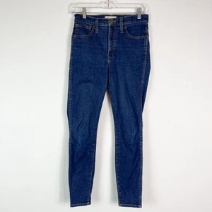 Pantalones de mezclilla ajustados Madewell para mujer de tiro alto de 10" azules talla 28 nuevos sin etiquetas - Imagen 1 de 9