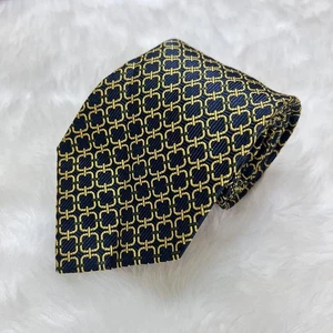 Guter Zustand Burberry Seidenkrawatte gesticktes Pferd Logo Made in Italy Navy - Bild 1 von 10