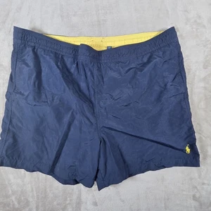 Polo Ralph Lauren Swim Shorts Mens XXL Navy Trunks Mesh Lined Drawstrings Beach - Picture 1 of 8