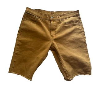 Levis Denim Shorts Adult W32 Brown Jorts Y2K Relaxed Dad Red Tab Wash Mens 511 - Picture 1 of 17