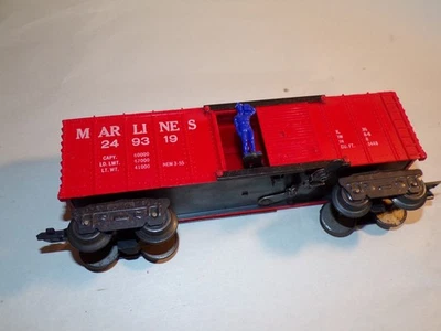 Marx Trains Vintage 249319 operating box car super clean - Image 1 of 4